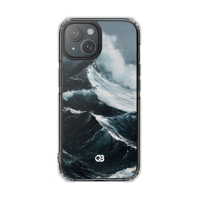 Nordic Swell · Clear Impact Magnetic Phone Case for iPhone · Blue