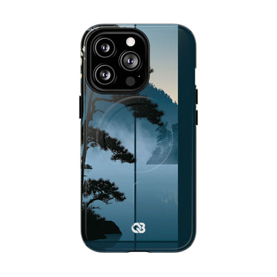 Misty Pine Horizon · Tough 2.0 Magnetic Phone Case for iPhone · Teal