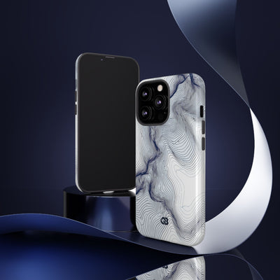 Nordic Ridge Contour · Tough Phone Case for iPhone · White