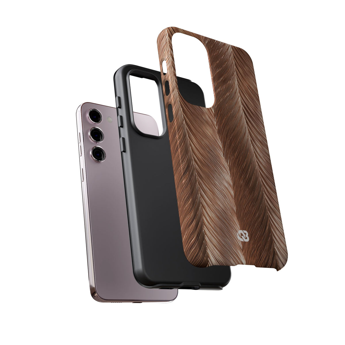 Rose Gold Weave · Tough Phone Case for Samsung · Brown
