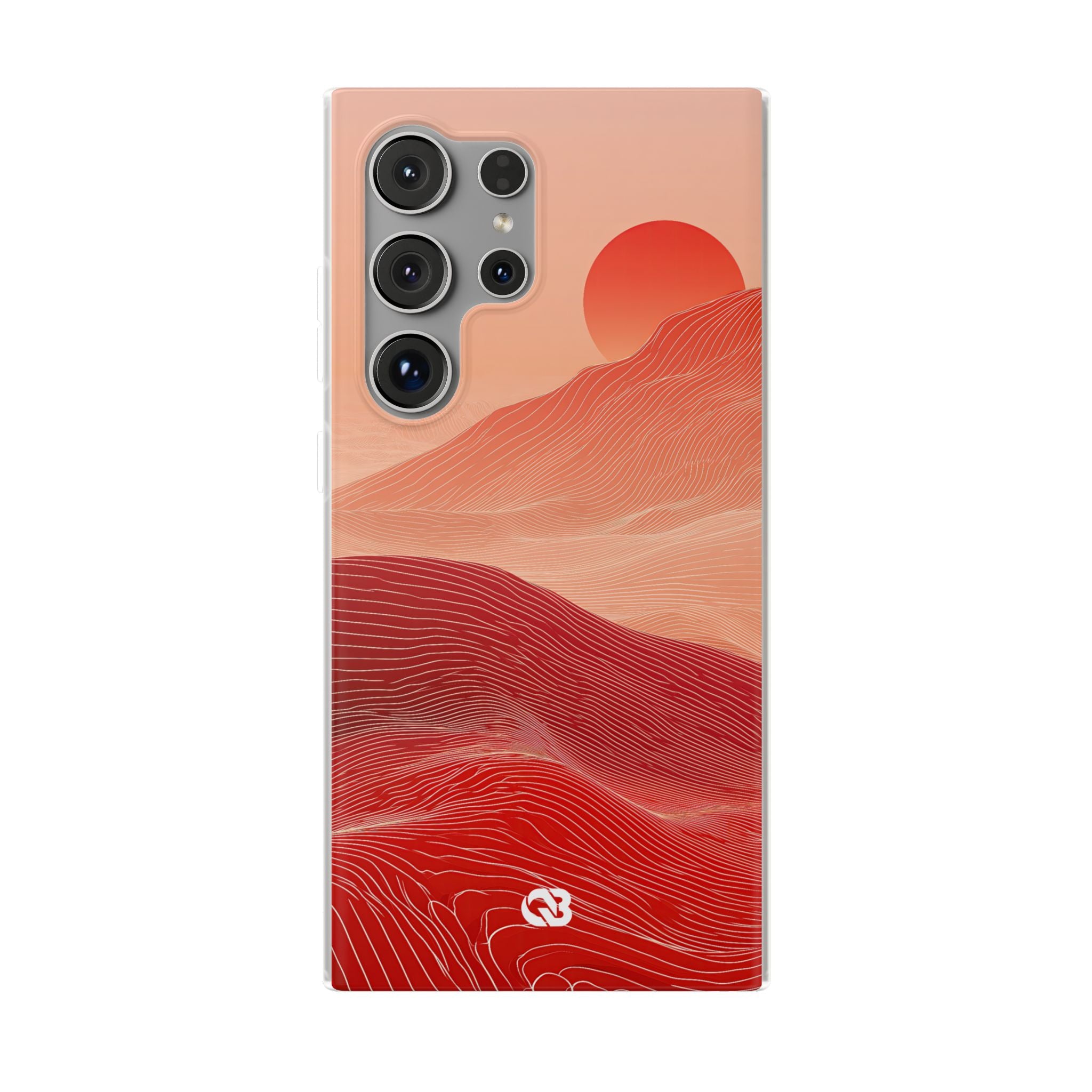 Red Lite Phone Case for Samsung - Crimson Ridge Lines