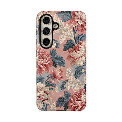 Blush Peony Jacquard · Tough Phone Case for Samsung · Pink