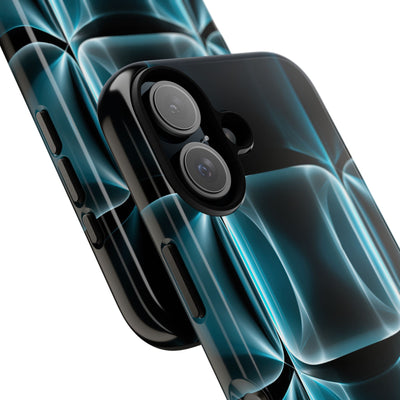 Cyan Core Matrix · Tough Phone Case for iPhone · Blue