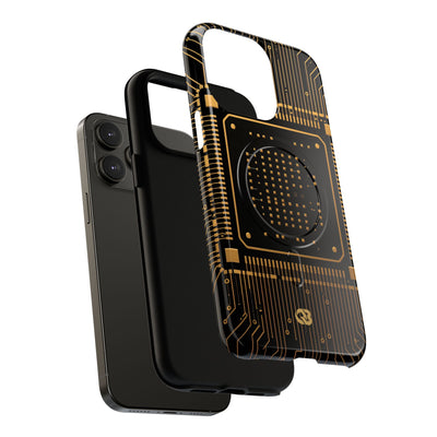 Gold Tough 2.0 Magsafe Phone Case for iPhone - Cyber Gold Processor