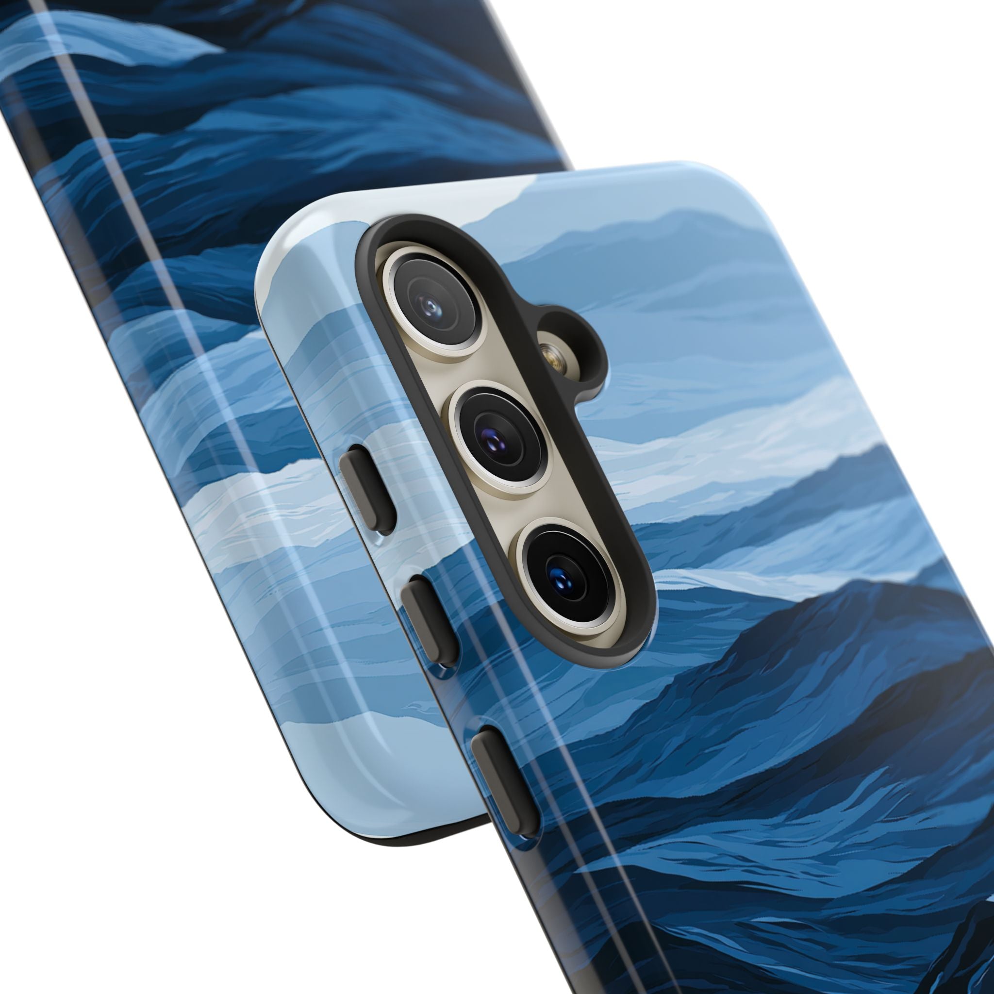 Blue Tough Phone Case for Samsung - Cobalt Ridge Tides