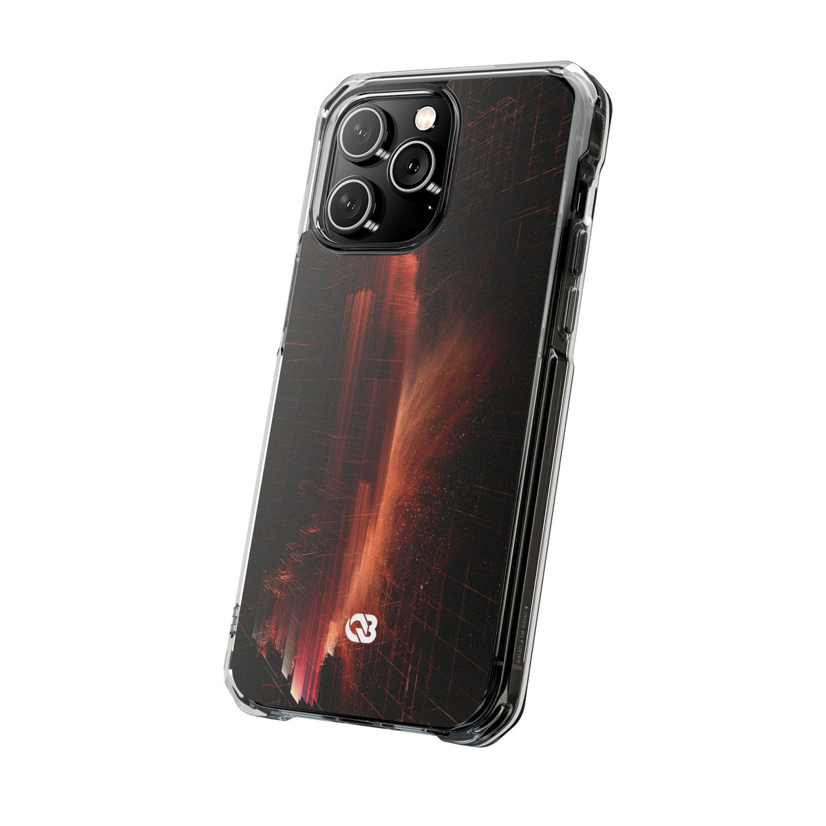 Luminous Monolith · Clear Impact Magnetic Phone Case for iPhone · Black