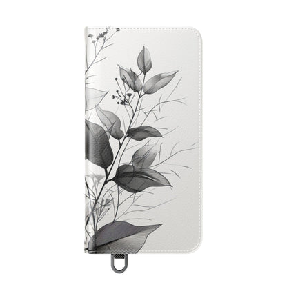 Silver Leaves - Samsung S25 Case - Wallet