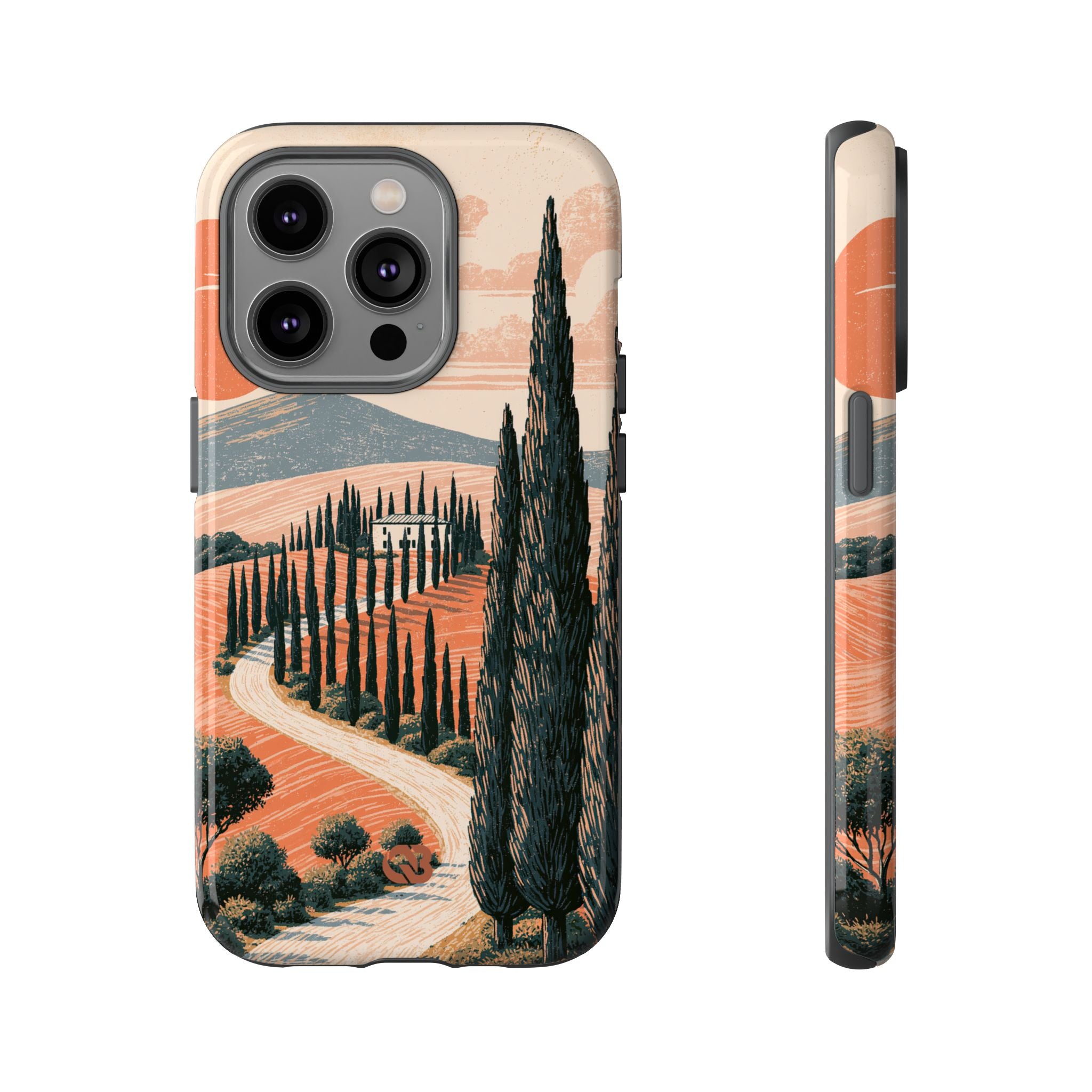 Orange Tough Phone Case for iPhone - Terracotta Ridge Trail