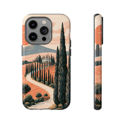 Orange Tough Phone Case for iPhone - Terracotta Ridge Trail