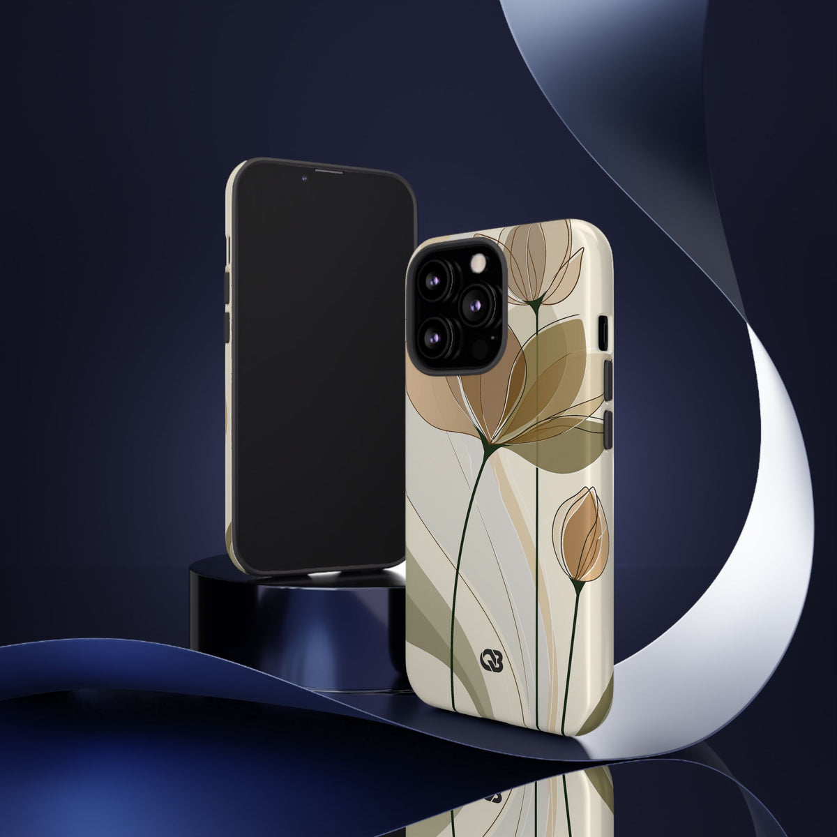Translucent Petal Contour · Tough Phone Case for iPhone · Beige