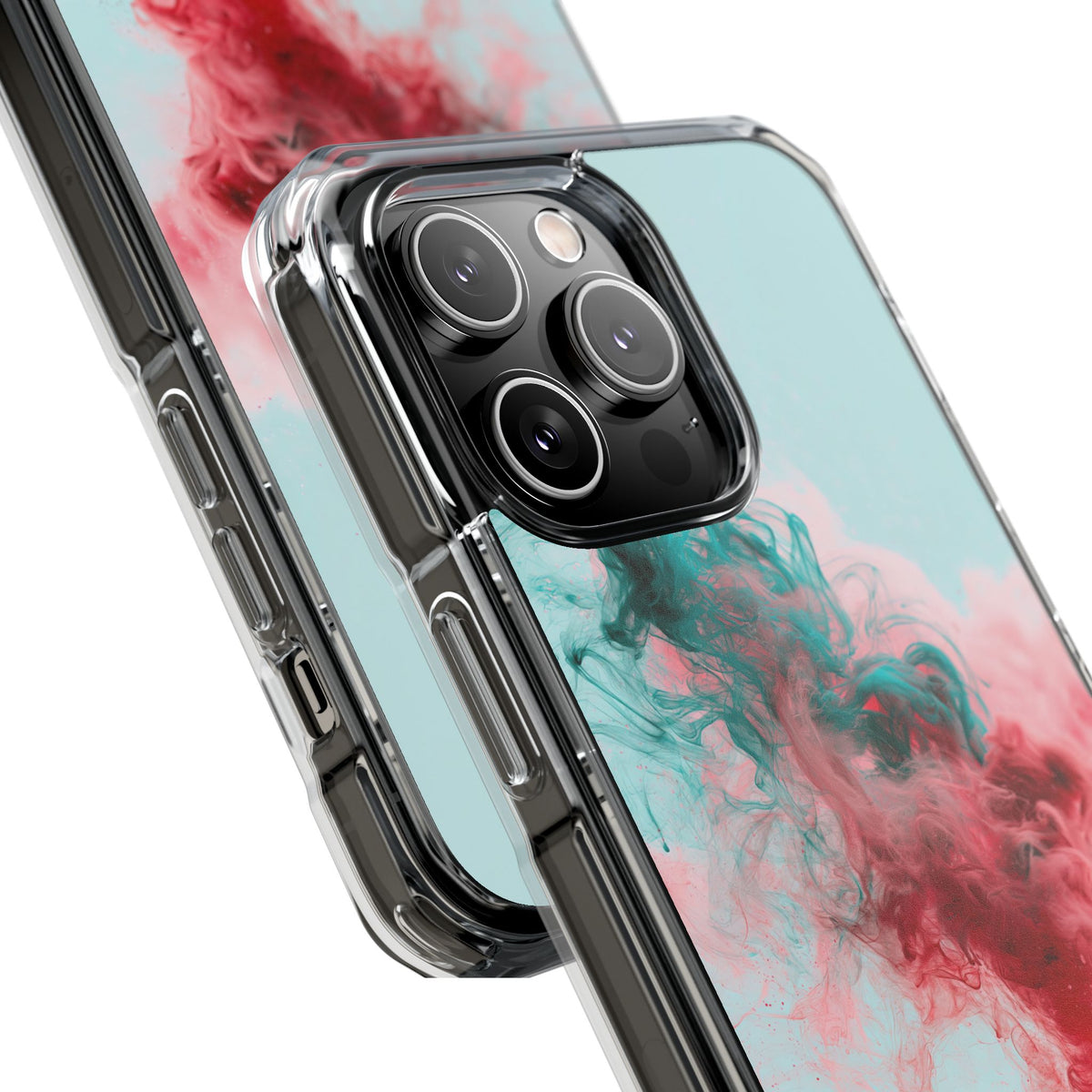 Sonic Bloom · Clear Impact Magnetic Phone Case for iPhone · Red
