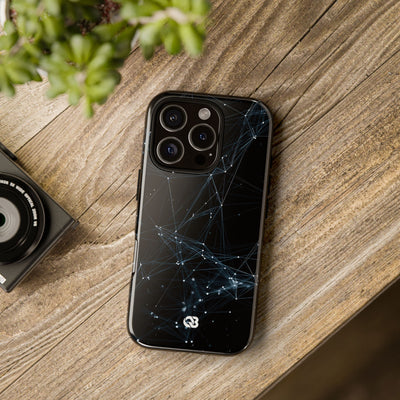 Black Tough Phone Case for iPhone - Arctic Neural Mesh