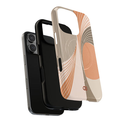 Terracotta Meridian · Tough 2.0 Magnetic Phone Case for iPhone · Orange