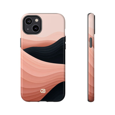 Pink Tough Phone Case for iPhone - Dune Shadow Layers