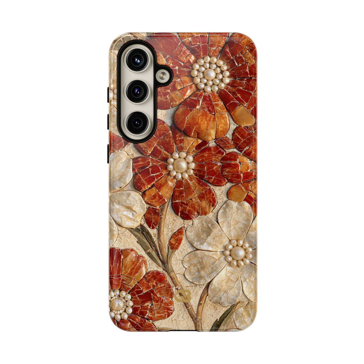 Carnelian Pearl Bloom · Tough Phone Case for Samsung · Orange