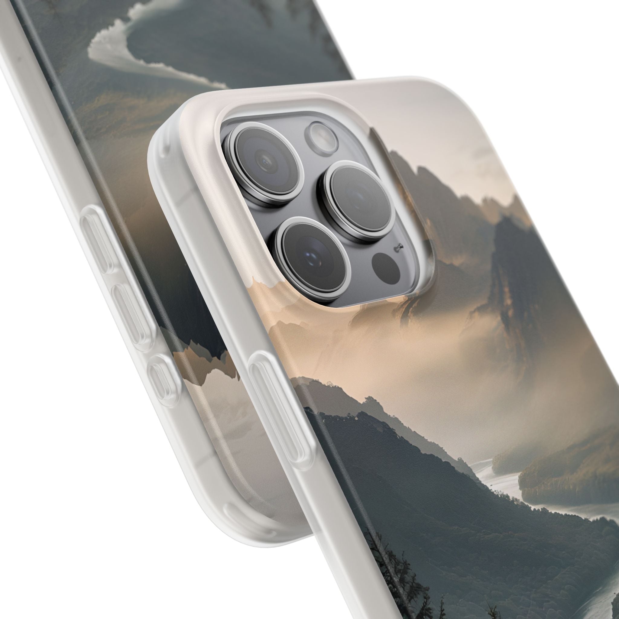 Golden Summit Valley · Soft Phone Case for iPhone