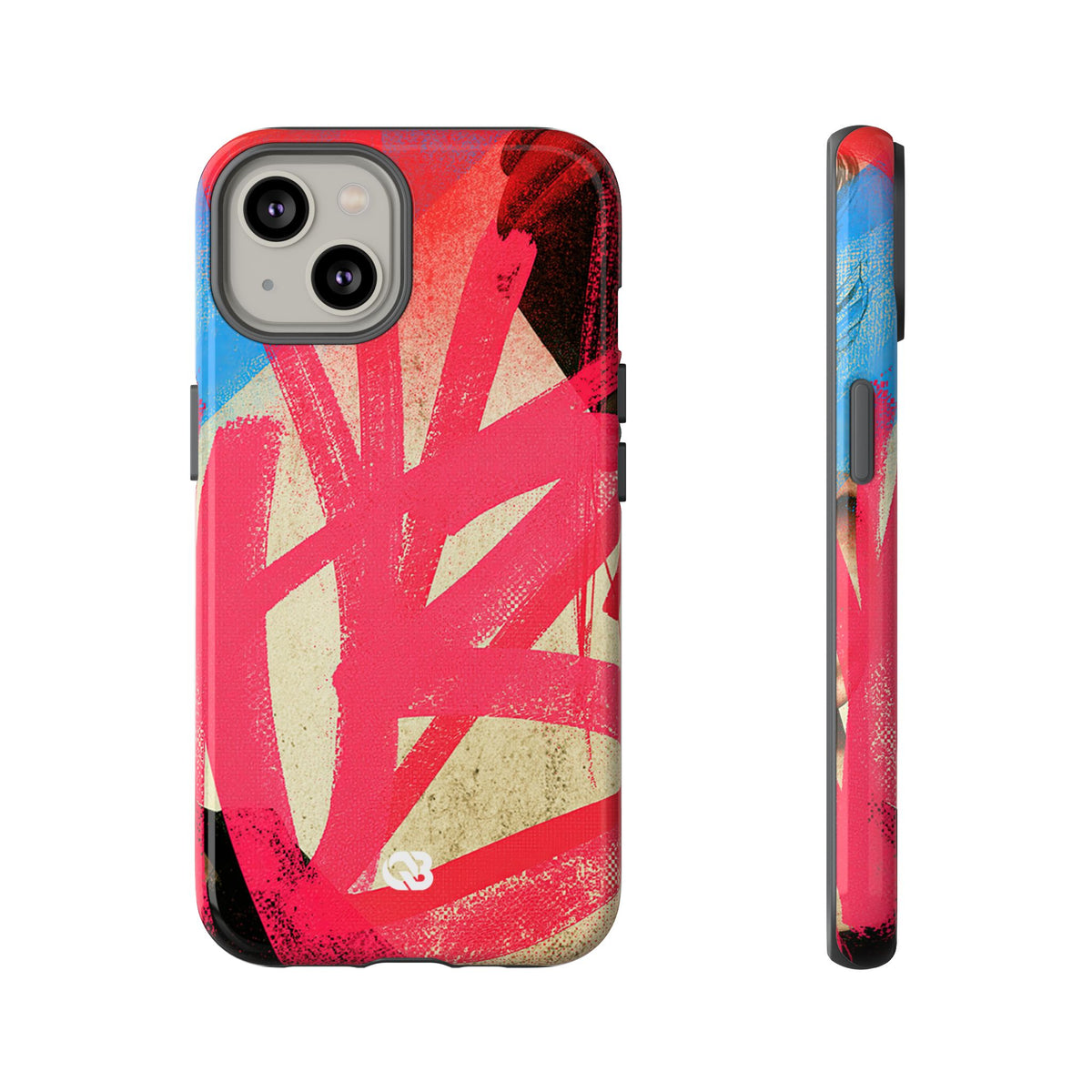 Neon Spray Tag · Tough Phone Case for iPhone · Pink