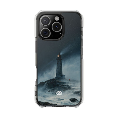 Nordic Coastal Beacon · Clear Impact Magnetic Phone Case for iPhone · Blue
