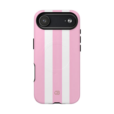 Soft Pink Stripe · Tough+ Magsafe