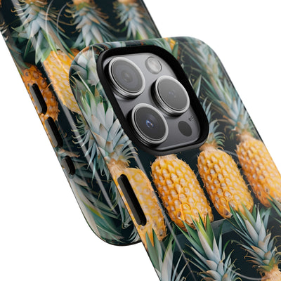 Lignes d'ananas dorés