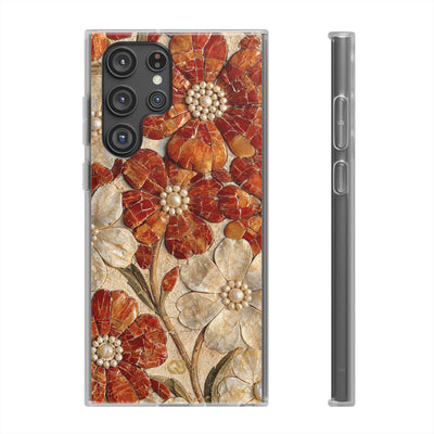 Carnelian Pearl Bloom · Lite Phone Case for Samsung · Orange