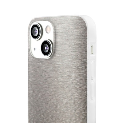 Brushed Silver Alloy · Lite Phone Case for iPhone ·  Silver