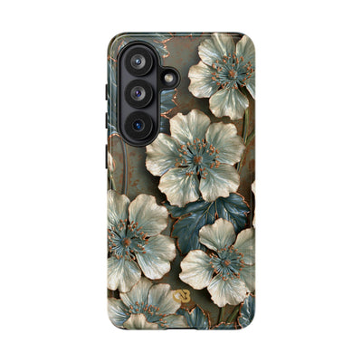 Gilded Blossom Reverie · Tough Phone Case for Samsung · Teal