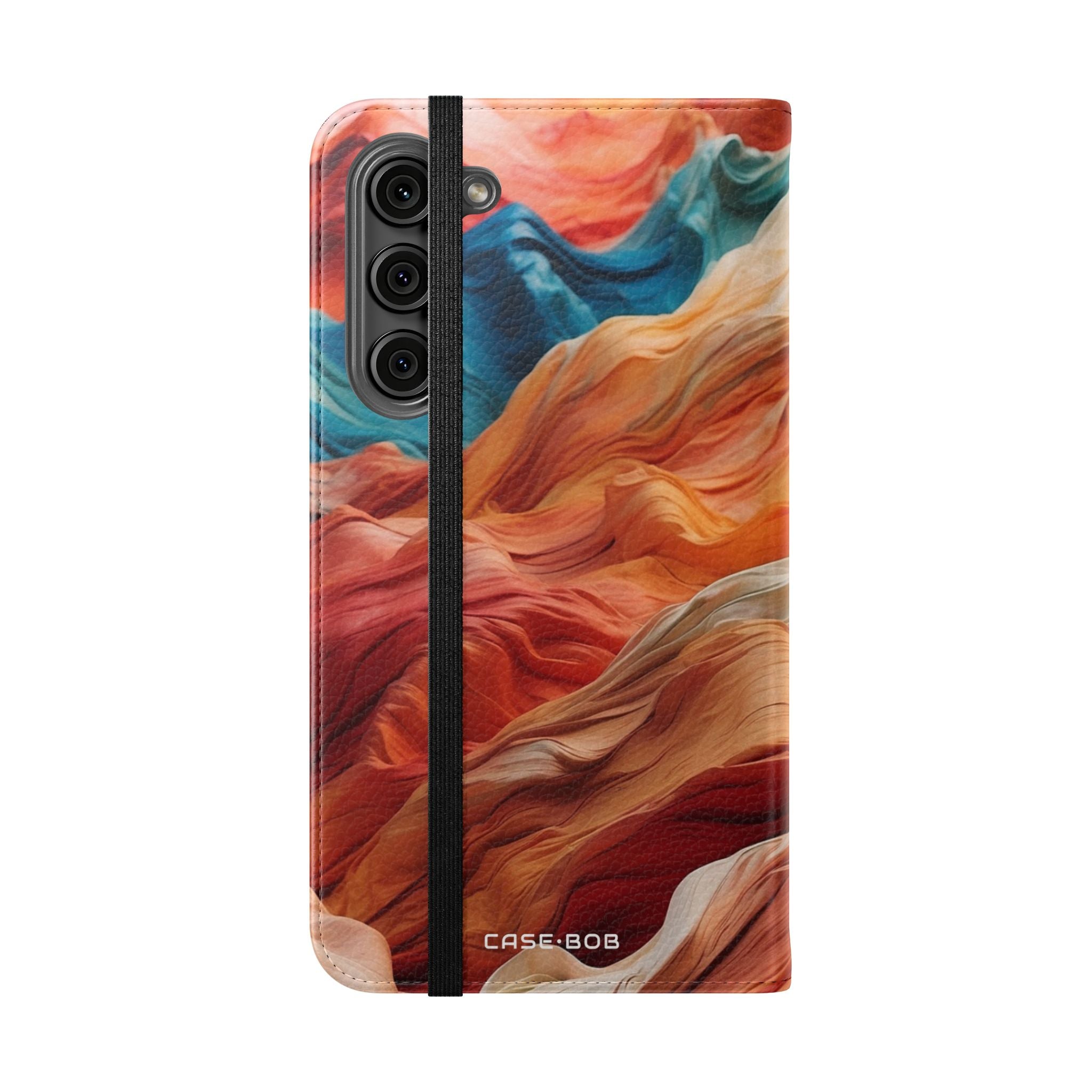 Fabric Peaks Sunset - Samsung S23+ Case - Wallet