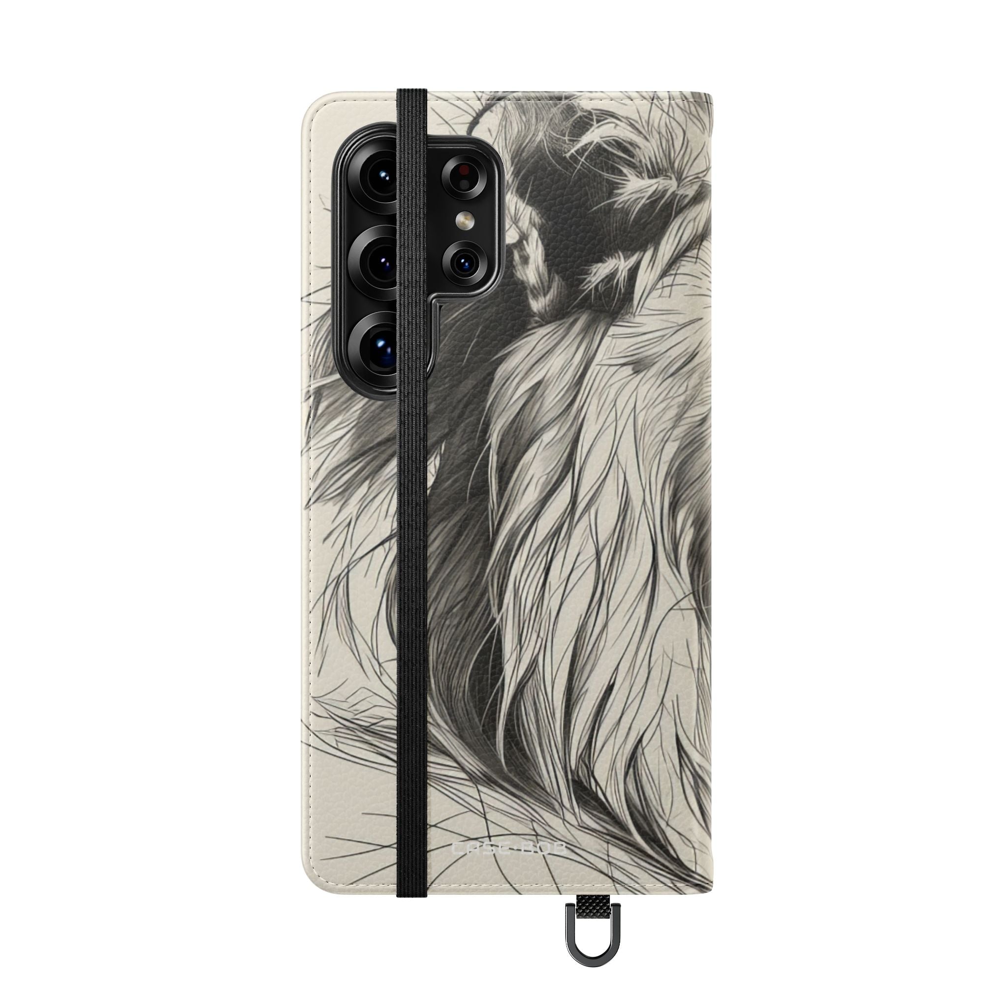 Lion Whisper Gray - Samsung S25 Ultra Case - Wallet