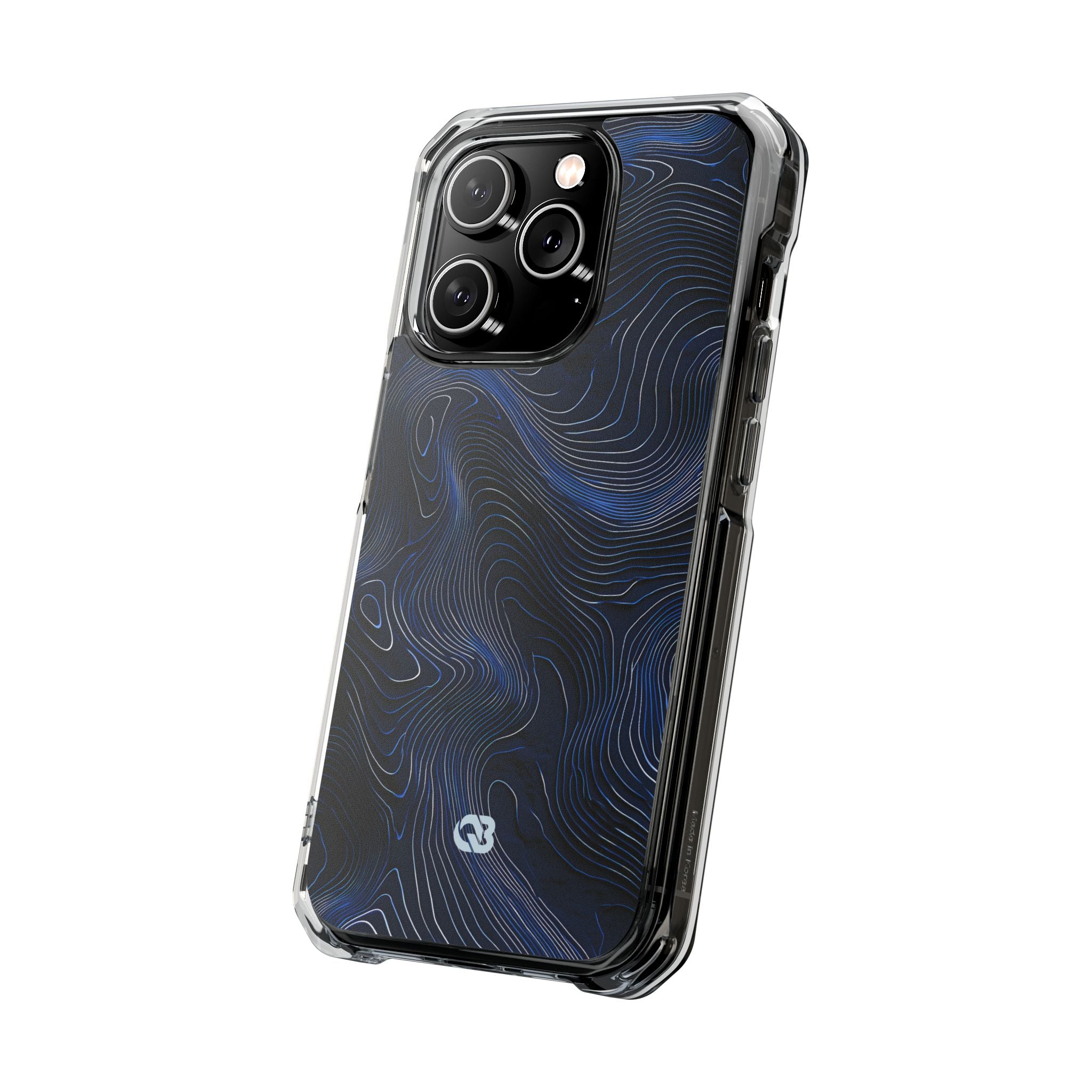 Blue Impact MagSafe Phone Case for iPhone - Cobalt Contour Ridge
