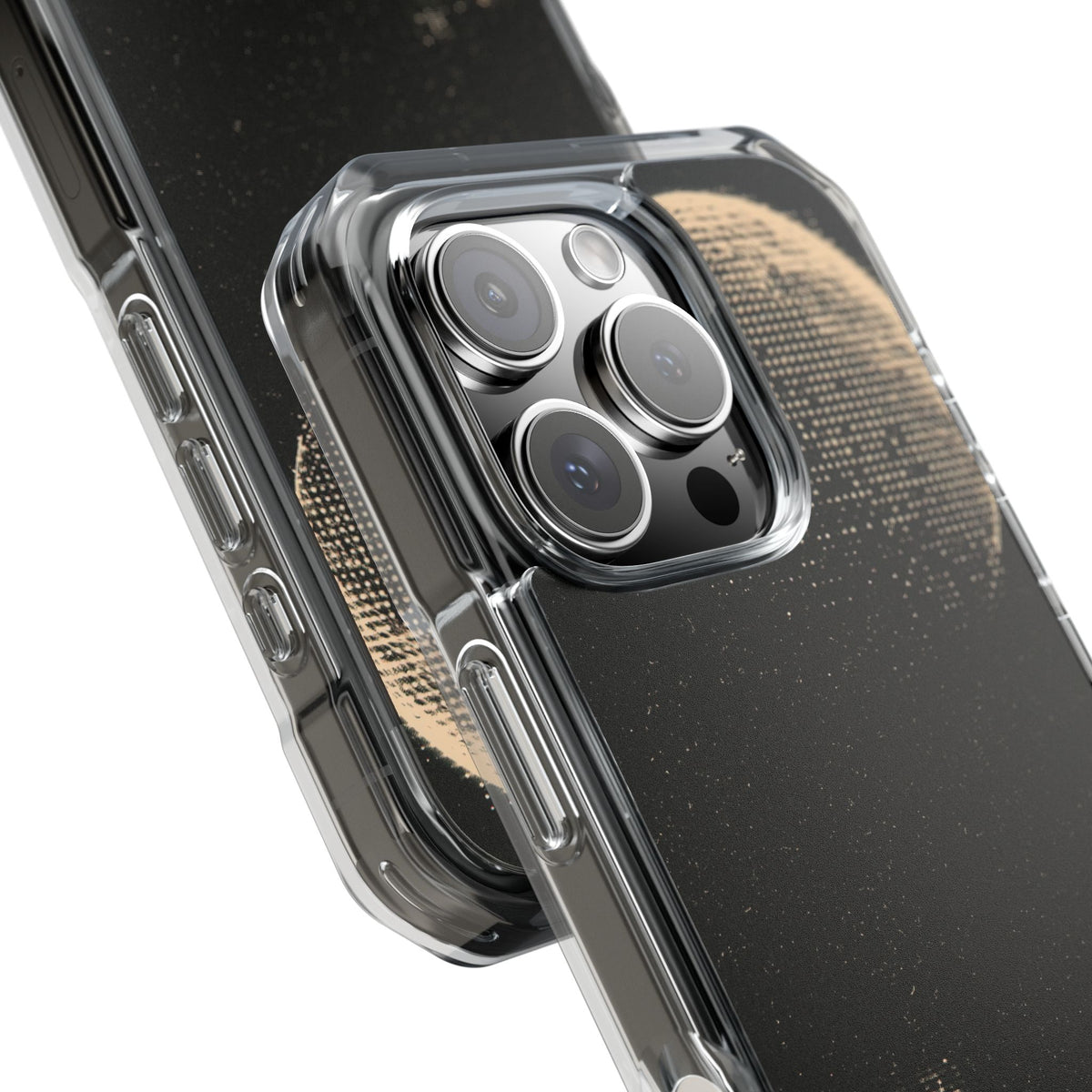 Lunar Metropolis Nocturne · Clear Impact Magnetic Phone Case for iPhone ·  Black