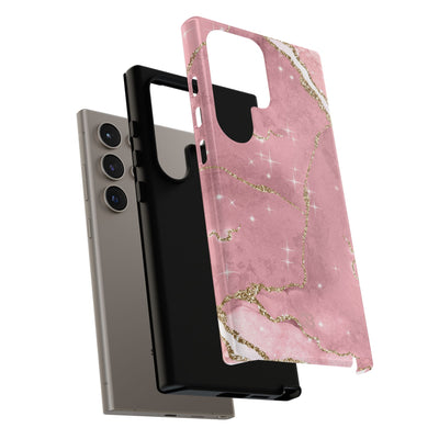 Rose Sparkle Marble · Tough Phone Case for Samsung