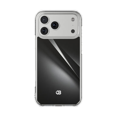 Obsidian Ridge · Clear Impact Magnetic Phone Case for iPhone ·  Black