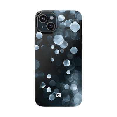 Black Lite Phone Case for iPhone - Silver Orbit Glow