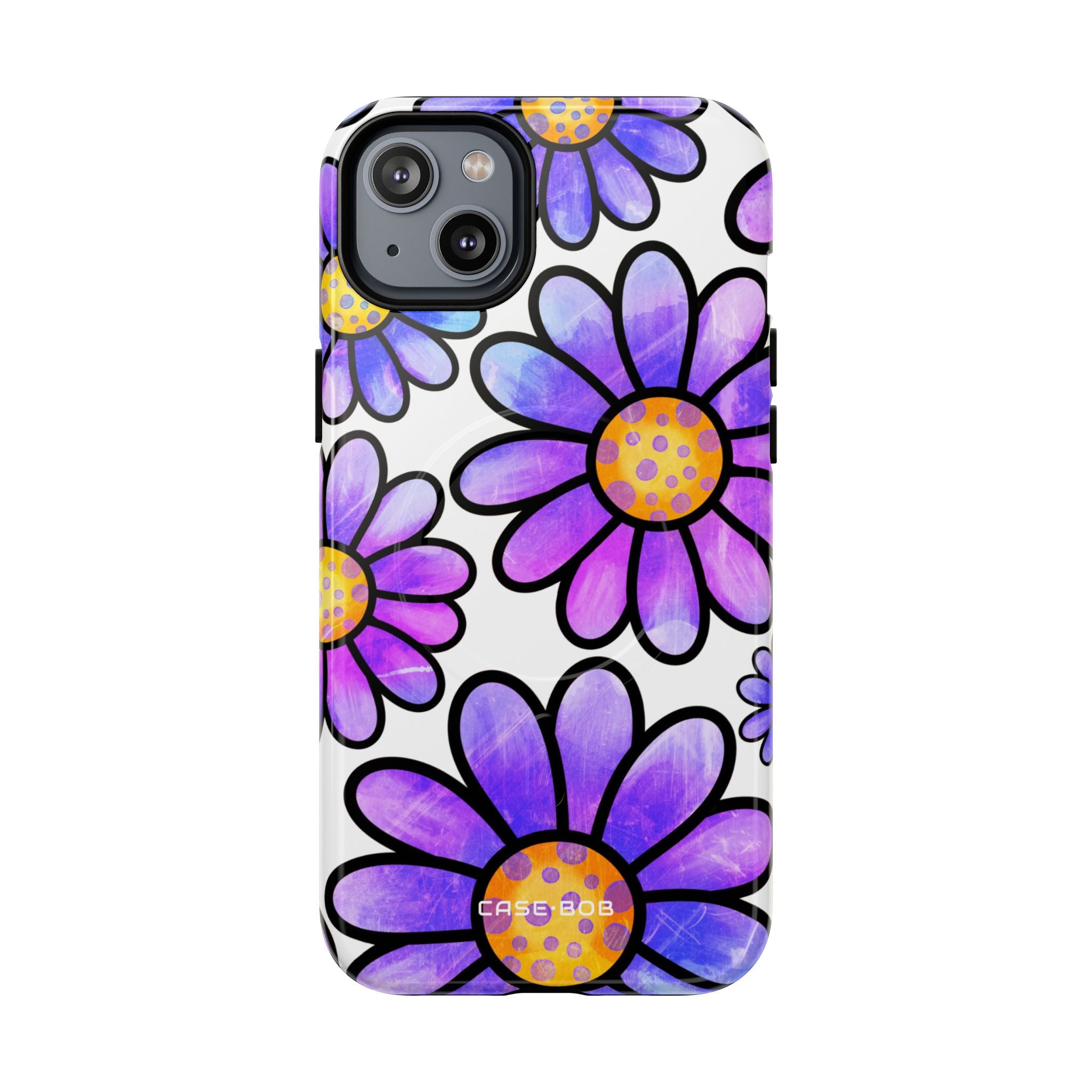 Polka Dot Blooms iPhone 14 Plus Skal - Tough+