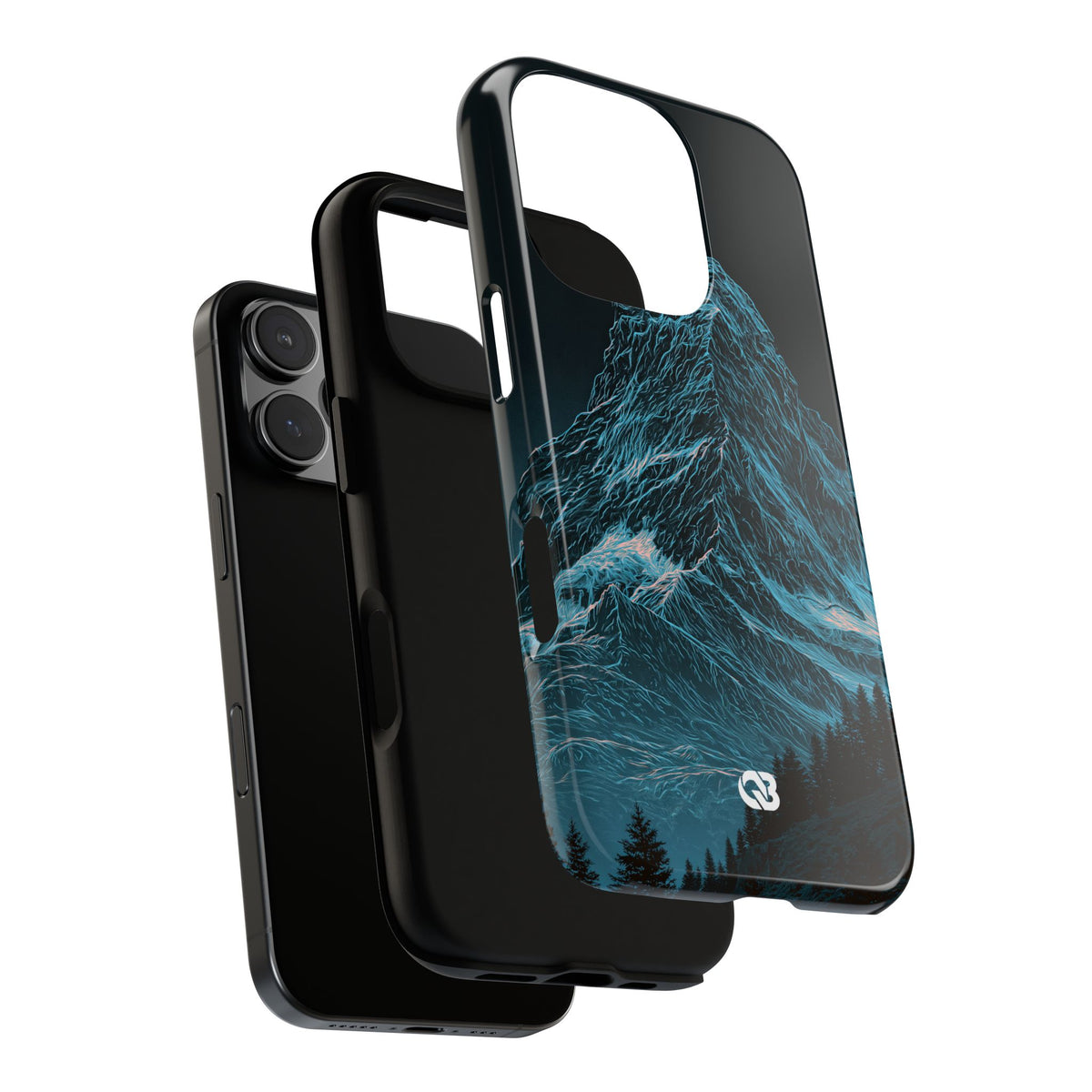 Glacial Alpine Peak · Tough Phone Case for iPhone · Blue