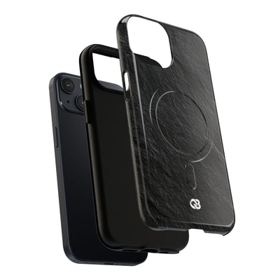 Black Tough 2.0 Magsafe Phone Case for iPhone - Raw Obsidian Slate