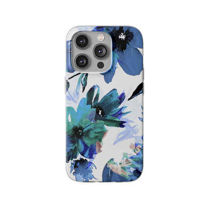Blue Blossom Radiance iPhone 14 Pro Case - Soft