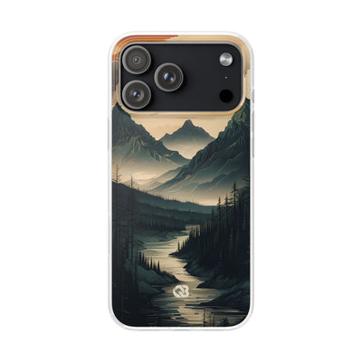 Summit River Dusk · Soft Phone Case for iPhone