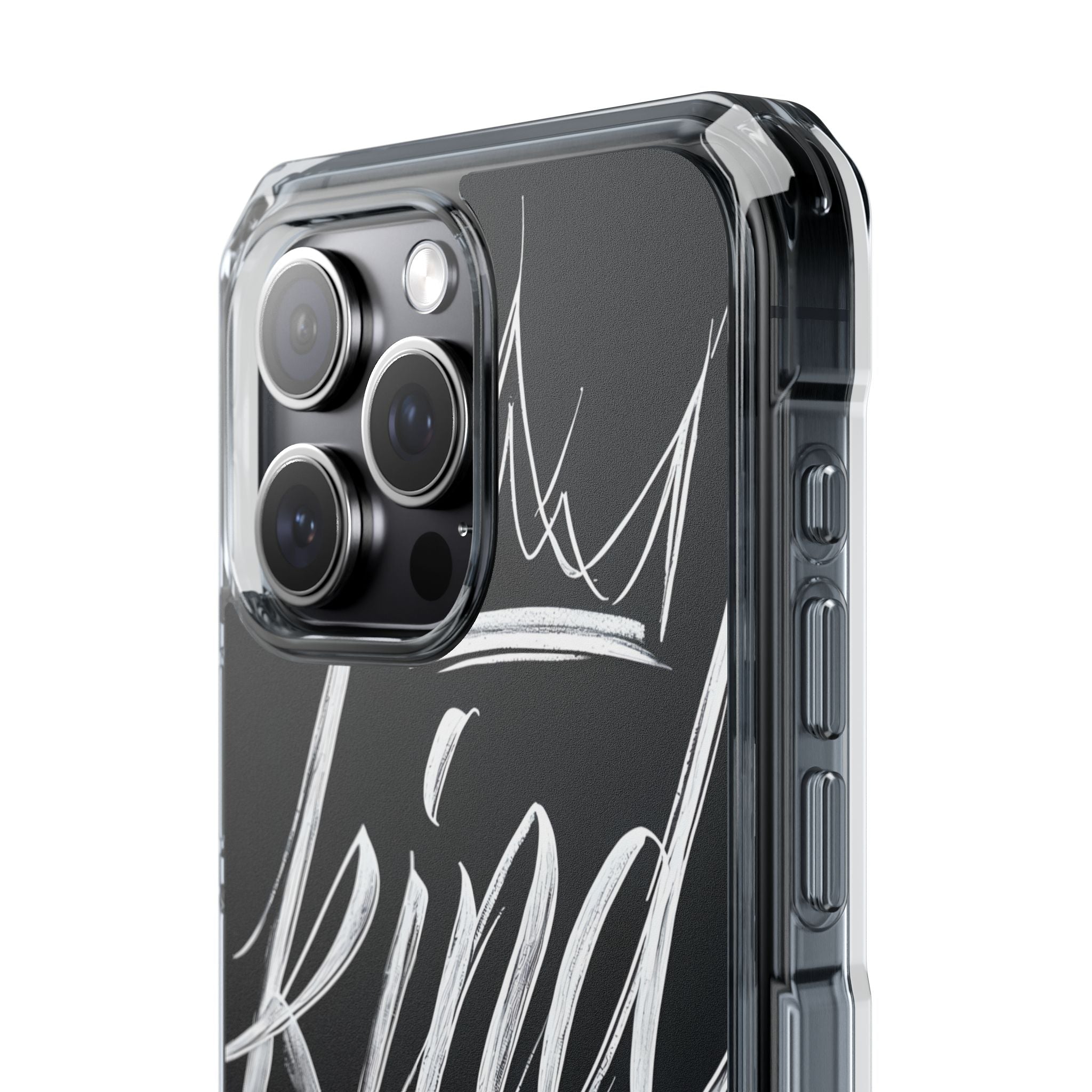 Noir Crown Script · Impact Phone Case for iPhone · Magsafe