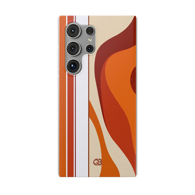 Orange Lite Phone Case for Samsung - Terracotta Metro Line