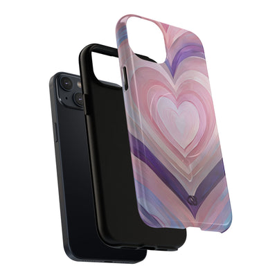 Lavender Pulse Hearts · Tough+ Magsafe
