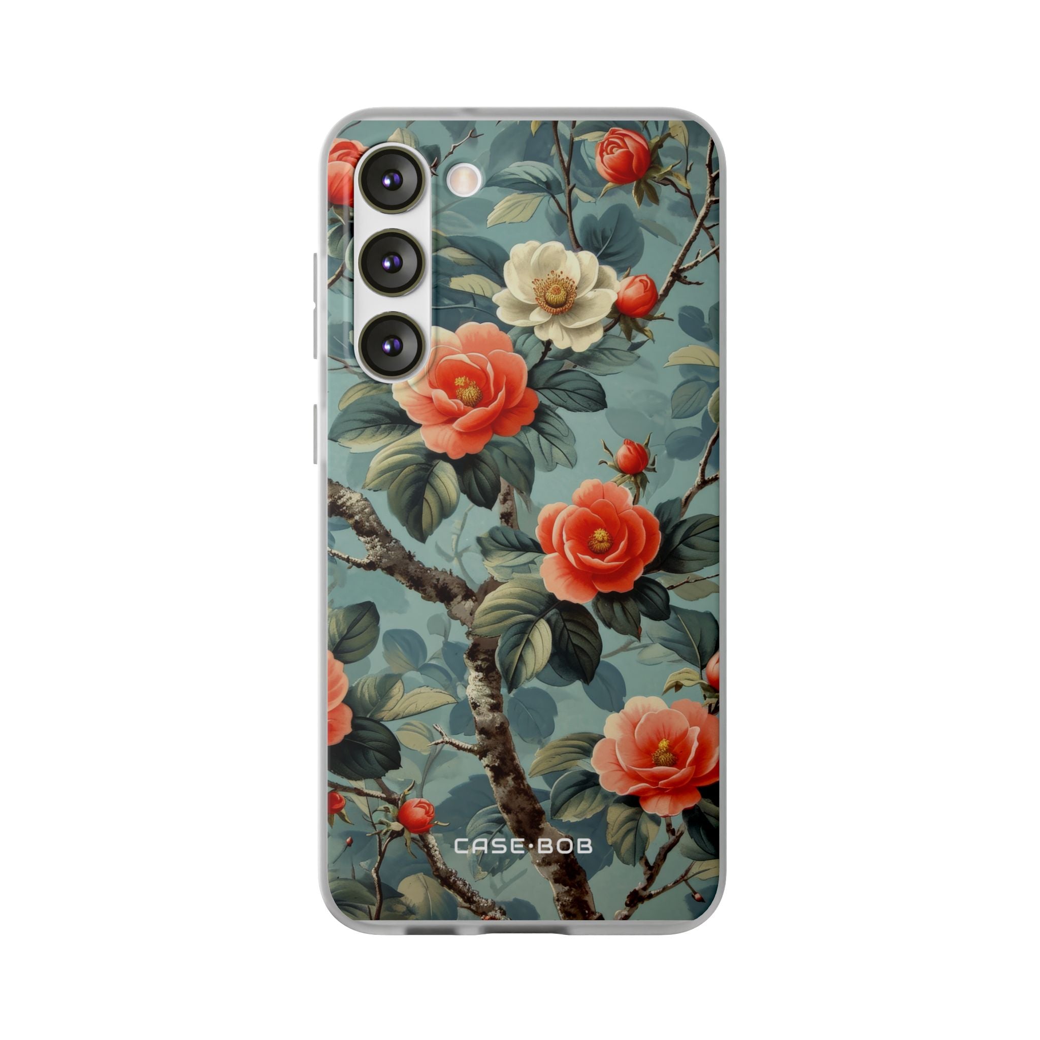 Coral Bloom Samsung S23 Plus Cover - Soft