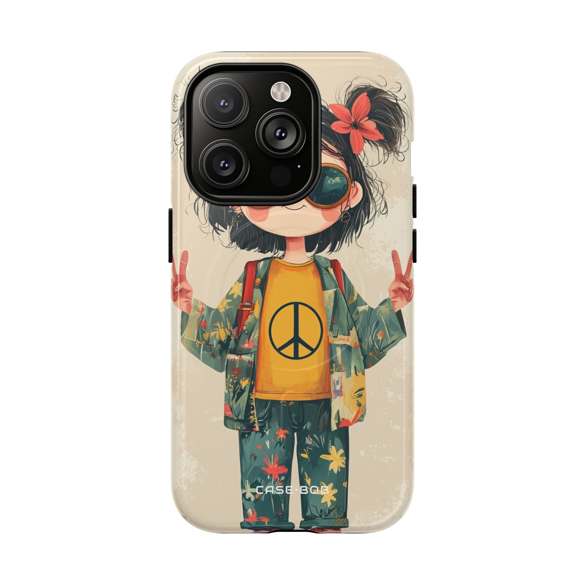 Peace Pigtails iPhone 14 Pro Case - Tough+
