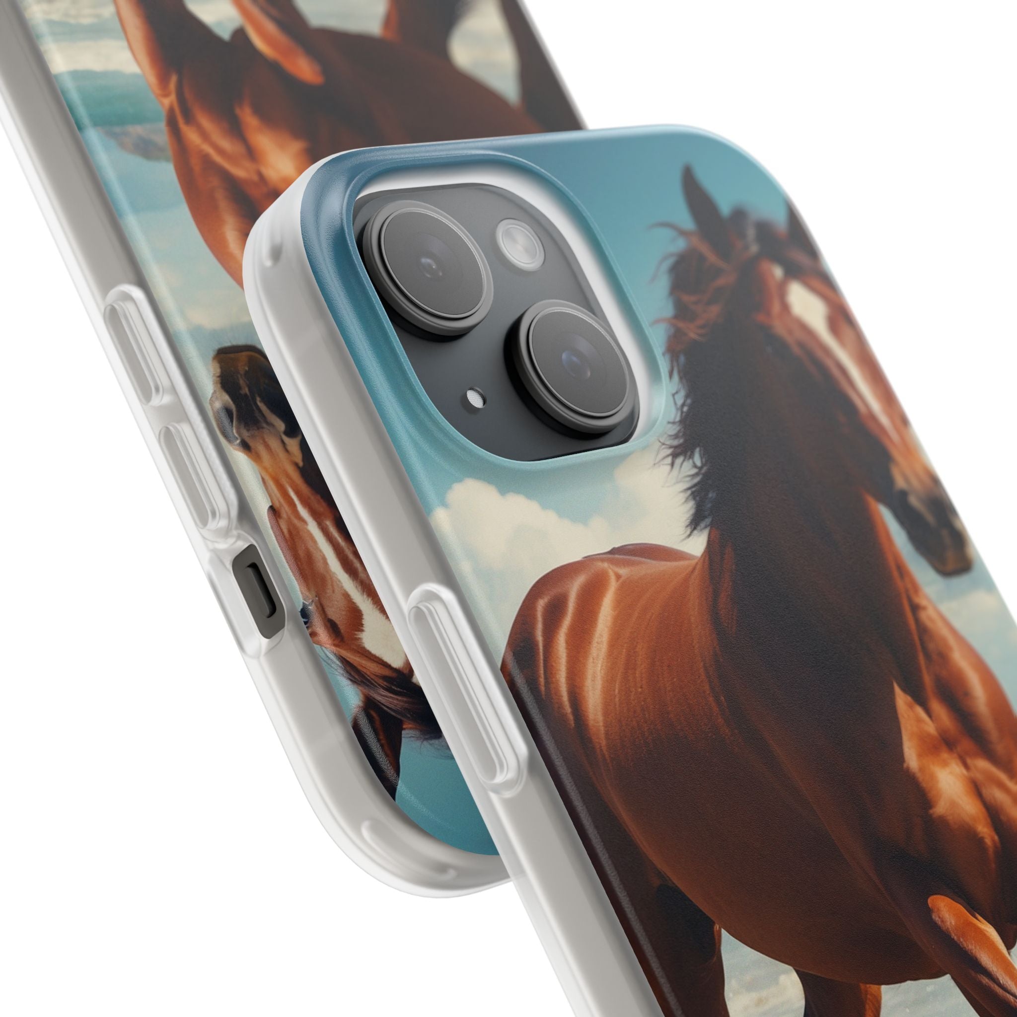 Blazing Horse iPhone 15 Case - Soft