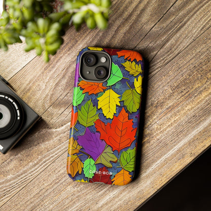 Vivid Leafburst iPhone 15 Case - Tough