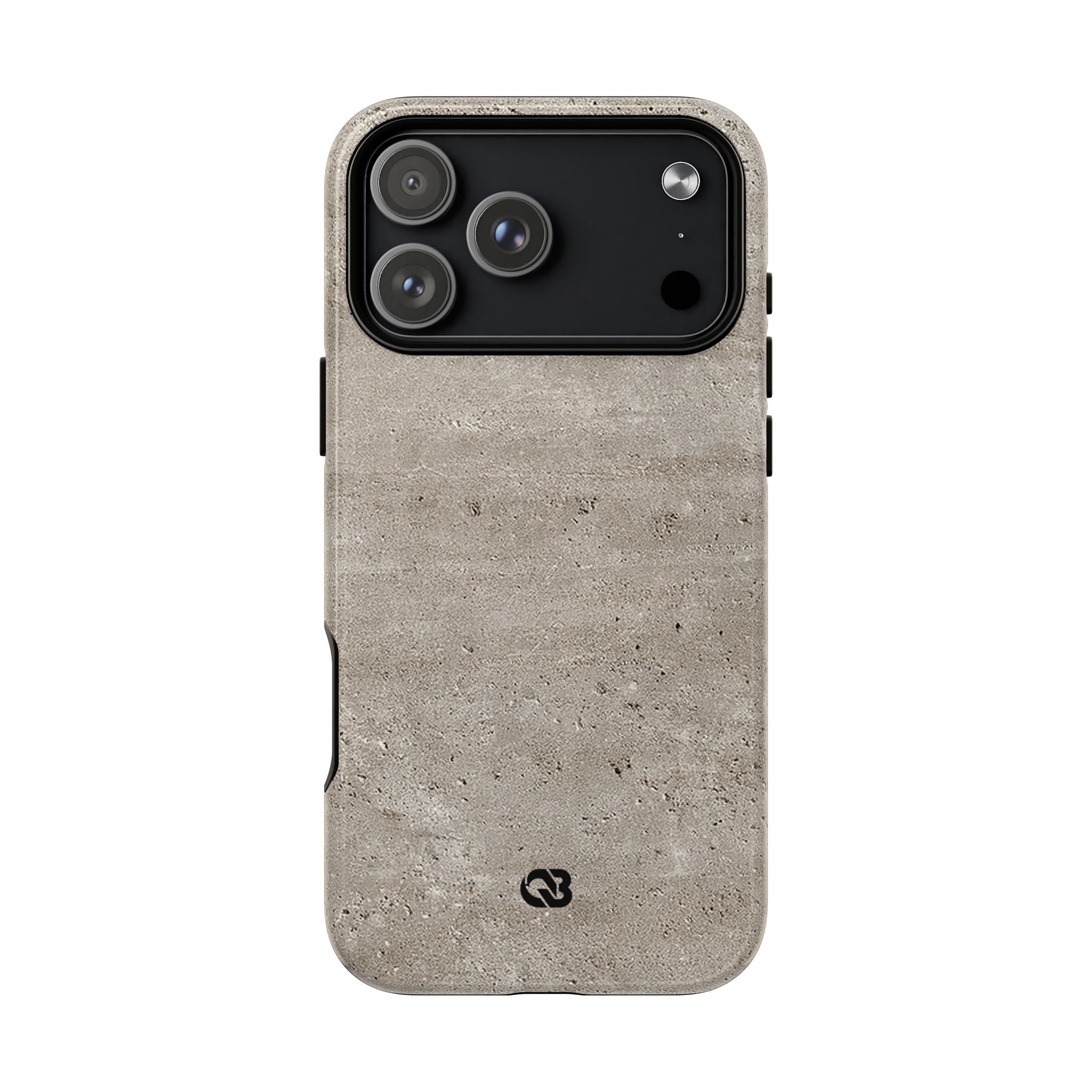 Grey Tough 2.0 Magsafe Phone Case for iPhone - Brutalist Stone Grit