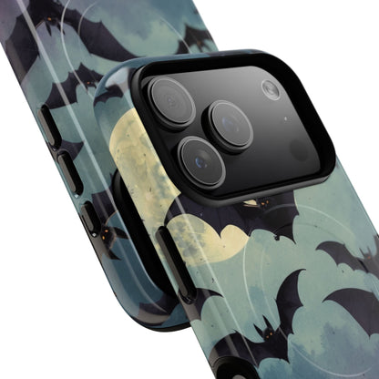 Glowing Bat Swarm iPhone 17 Pro Case - Tough+ - CASE•BOB