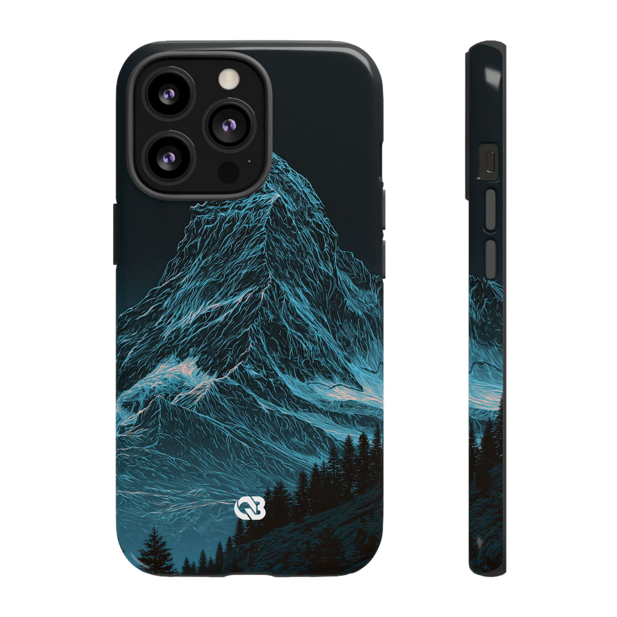 Glacial Alpine Peak · Tough Phone Case for iPhone · Blue