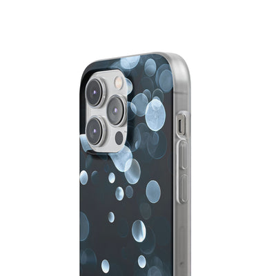 Black Lite Phone Case for iPhone - Silver Orbit Glow